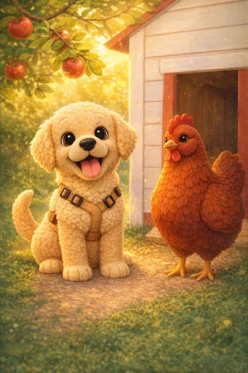 Tango and the Chickens: A Gentle Hello